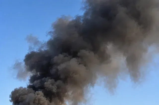 На севере Волгограда утром 27 октября загорелся мусор