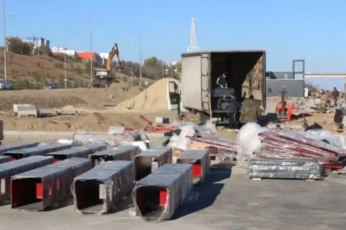 На набережной Волгограда строят полосу препятствий в стиле «Русского ниндзя»